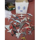 Large Quantity of Built and Painted Plastic Model Kit Aircraft, mainly Military aircraft noted:- One