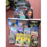 Sci-Fi Star Trek Official Fact File, Star Wars Novels, Leonard Nimoy "I Am Spock", etc:- One Box