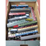 Approximately Thirty "OO" Gauge Eight-Wheel Coaches by Lima, Hornby, Triang, multiple liveries