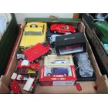 Toy Cars, to include Lledo, Corgi, Burago, Matchbox Models of Yesteryear and a money bank in the