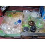 A Quantity of Glassware, to include various large bowls, jugs, vases, dessert bowls, sherry glasses,