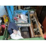 Cottons, scissors, scent bottles, manicure set, etc:- One Box.