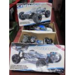Carnage & Vantage Electric Motor Powered Racing Truck and Buggy, (untested sold for parts only). (