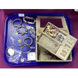Modern "925" and Other Jewellery, including pendants on chains, earrings, bracelets, 9ct Metal