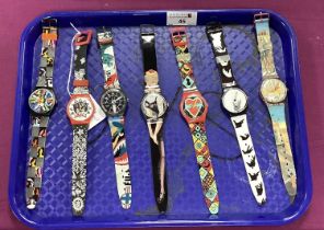 Swatch - A Collection of Assorted Wristwatches, (some damage) :- One Tray Unable to confirm if