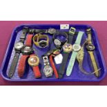 Swatch - A Collection of Assorted Wristwatches, (some damage) :- One Tray