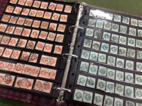 Stamps, a Queen Vicotria collection of used Jubilee stamps used to 1/- and 48 mint 1/2d vermillion