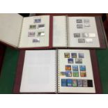 Stamps, three albums of mint and used Channel Island stamps, from 1941 wartime issue to modern