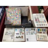 Stamps; A collection of world stamps housed in seven stockbooks. (includes a stockbokok of mint