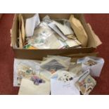 Stamps, sorter box containing British Commonwealth and Worldwide Stamps, in packets and loose (