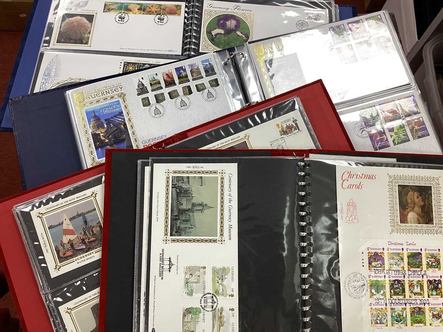 A Collection of Benham FDC's from Guernsey and Aldernay 1980's and 1990's, in four Benham binders, - Image 2 of 2