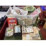 A Carton of GB, Commonwealth and World Stamps, in albums, plastic bags and boxes in and off paper,