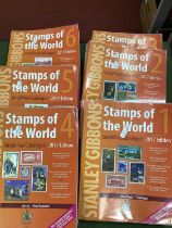 A Set of six Stanley Gibbons 'Stamps of the World' simplified stamp catalogues, 2017 edition in very