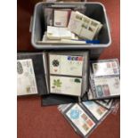 An Accumulation of over forty Great Britain first day covers in an album and some loose, a small