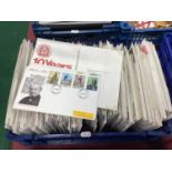 Stamps; Over 400 Great Britain First Day Covers (FDQ's), dating from late pre decimal to