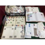 Stamps; An accumulation of Great Britain mint pre decimal and decimal stamps, plus first day