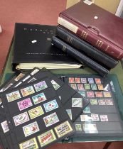 A Carton Containing Five Binders of Stamps and Covers, mainly thematic including travel, WWII,
