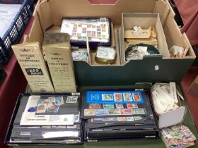 An Accumulation of Wolrd stamps (including British Commonwealth), stored in tins, packets, boxes,