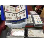 A Collection of Two Hundred and Twenty G.B FDC's, in four albums, castle high values and £10