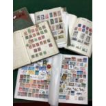 World Stamp Collection, early to modern, housed in five albums and one stockbook.