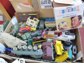 Matchbox die-cast cars, Corgi Bedford van, Baffleball etc. 1 Box