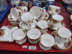 Royal Albert 'Old Country Roses' Teaware, of fifteen pieces, Gainsborough teaware:- One Tray. Yes