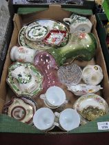 Masons Chartreuse Pattern Ceramic Wear, including trays,plate, jug, Noritake six cup and saucer set,
