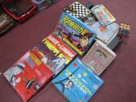 A Quantity of Vintage Board Games,Playing Cards, to include Rawhide, Bugs Bunny jigsaw,