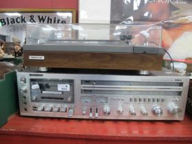 Pioneer PL-1150 Auto Return Turntable, Aiwa AF-3090 stereo cassette receiver (both untested).