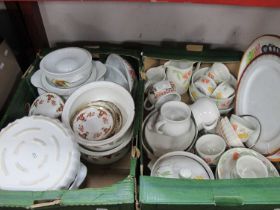 Dinnerware, to incldue Adams, Masons, Royal Grafton, and Royal Worcester comprisng of various