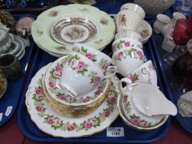 Colclough Tea Ware, of twenty one pieces. Crinolin lady, Pareek and other ceramics.