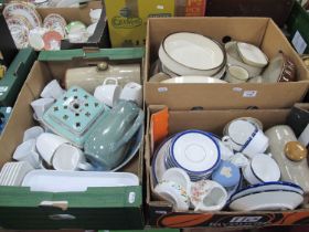 Denby dinnerware to include various mugs, saucers, dishes along with other stoneware items water