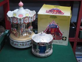 Gold Label World Fair Big top Playing Christmas Songs, boxed, together wtih a musical carousel