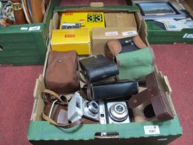 Cameras, to include Ilford Super Sporti, Kodak, etc:- One Box