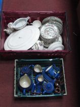 Johnson Bros, Palissy, and other Indian Tree table pottery. Torquay ware ceramics:- Two Boxes.