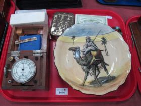Findlay & Co Speed Indicator, in box, Doulton dessert scenes fruit bowl. Players cigarette emergency