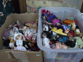 Large Colleciton of Dolls, from different countries from around the world, mostly porcelain