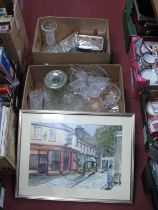 Quantity of Glassware, including decanter, tureens together with a Keith Salmon 'Albert'