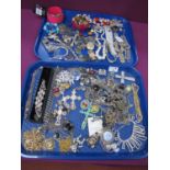 A Mixed Lot of Assorted Costume Jewellery, including imitation pearls, bead necklaces, diamanté,