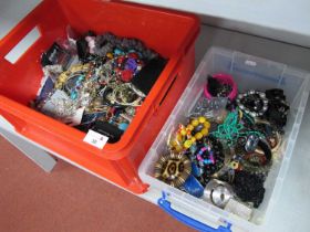 Assorted Modern Costume Jewellery :- Two Boxes