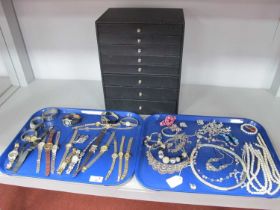 Assorted Ladies Wristwatches, including Rotary, Seksy, Ingersoll, etc; together with costume