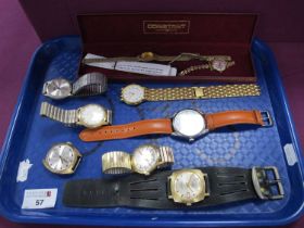 A Collection of Vintage and Later Ladies and Gent's Wristwatches, including Sekonda Automatic 27