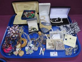 A Mixed Lot of Assorted Costume Jewellery, including "925" chains, SOS pendant, imitation pearls,