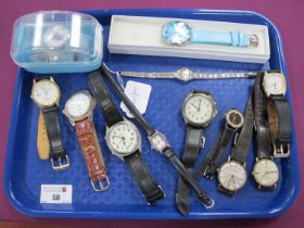 Ladies and Gent's Wristwatches, including Sekonda, Rotary, Accurist, etc :- One Tray