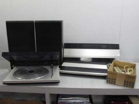 Bang and Olufsen Audio System, comprising of Beomaster 2000 receiver, Beogram 2000 turntable,