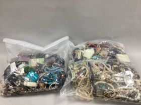 A Mixed Lot of Assorted Costume Jewellery:- Two Bags [2080786] [451183]