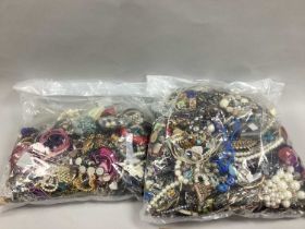A Mixed Lot of Assorted Costume Jewellery:- Two Bags [208795] [445440]