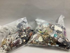 A Mixed Lot of Assorted Costume Jewellery:- Two Bags [583193] [424879]