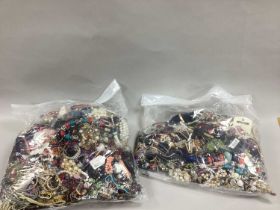 A Mixed Lot of Assorted Costume Jewellery:- Two Bags [287464] [2080805]