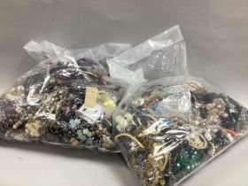 A Mixed Lot of Assorted Costume Jewellery:- Two Bags [2080787] [430785]